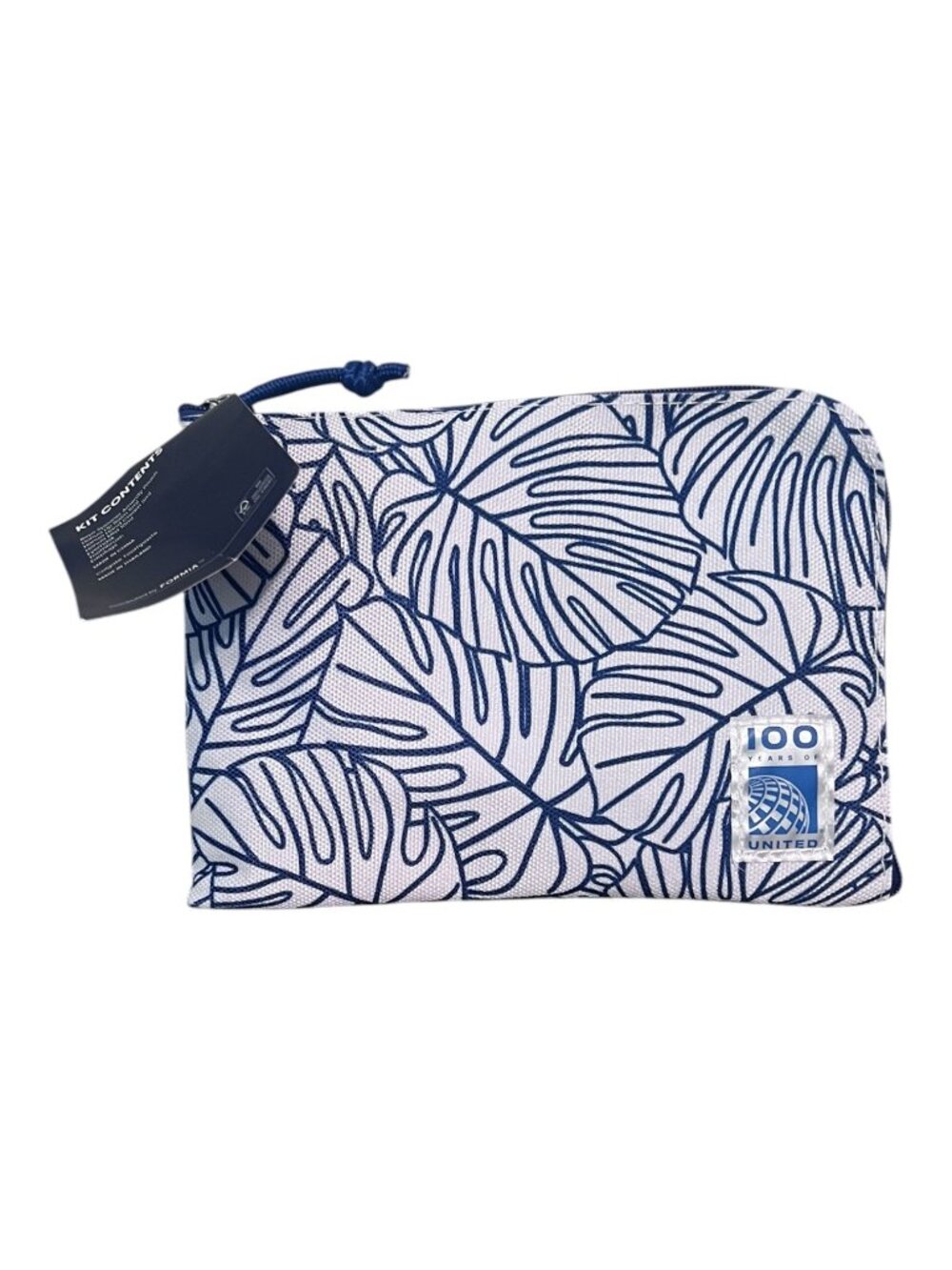 United Airlines 100 Years Reyn Spooner Amenity Kit Pouch Hawaii Print New
